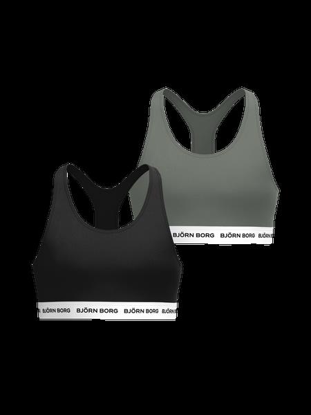Björn Borg Cotton Stretch Logo Soft Top 2-pack Sort, 158-164