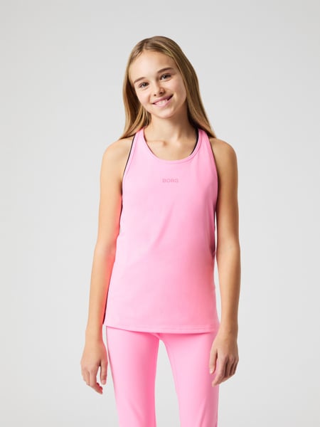 Björn Borg Borg Racerback Tank Top Pink, 122-128