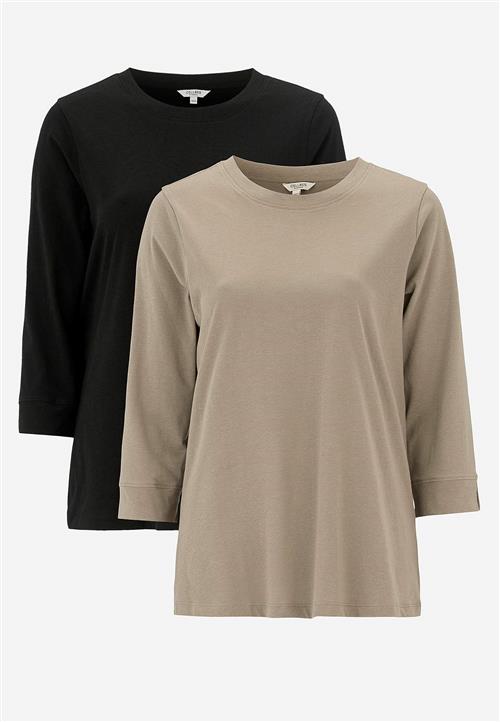 Cellbes of Sweden Jerseytop i økologisk bomuld 2-pack