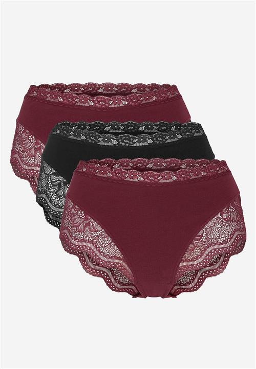 Cellbes of Sweden Trusse i bomuld med blondekant 3-pack