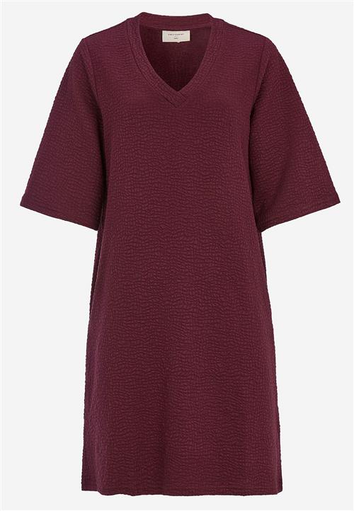 Freequent Strukturmønstret jerseykjole