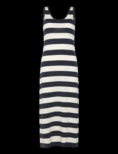 Gant | Striped Fluid Midi Jersey Dress | M