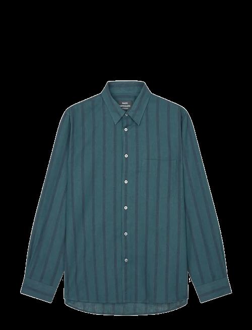 Mads Nørgaard | Cotton Linen Sune Stripe Shirt | XXL