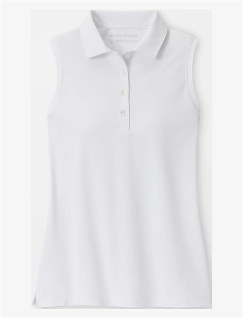 Peter Millar | Banded Sport Mesh Sleeveless Button Polo | L