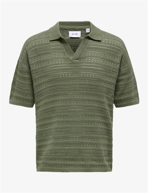 ONLY & SONS | Onsgrayson Ds 5 Chochet Polo Knit Noos | S