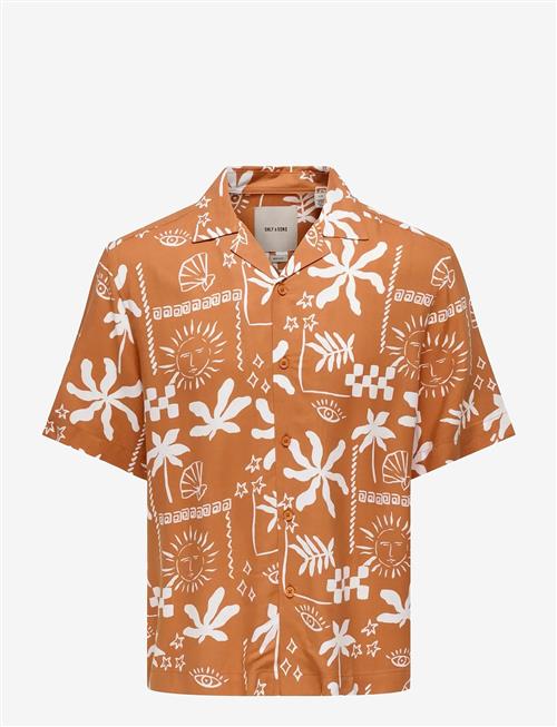 ONLY & SONS | Onsdash Life Reg Aop Ss 001 Resort Shirt | XS