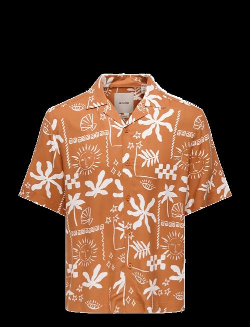 ONLY & SONS | Onsdash Life Reg Dig Aop Ss Resort Shirt | XS
