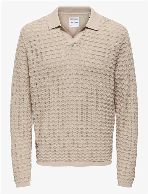 ONLY & SONS | Onsantonio Ls 12 Resort Crochet Polo | XS