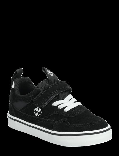 Timberland | Stone Jump Low Hook & Loop Sneaker Black Suede | 24