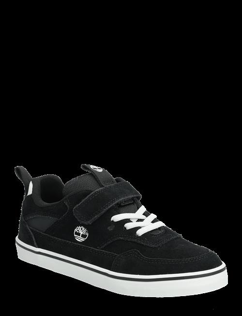 Timberland | Stone Jump Low Hook & Loop Sneaker Black Suede | 50