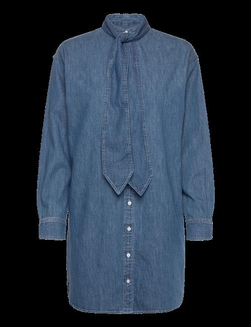Lauren Ralph Lauren | Denim Tie-Neck Shirtdress | 40