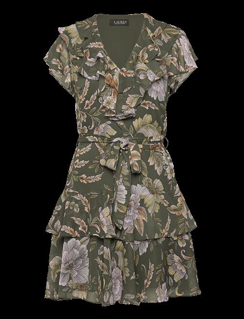 Lauren Ralph Lauren | Floral Belted Crinkle Georgette Dress | 46