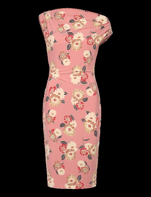 Lauren Ralph Lauren | Floral Jersey Off-The-Shoulder Dress | 32