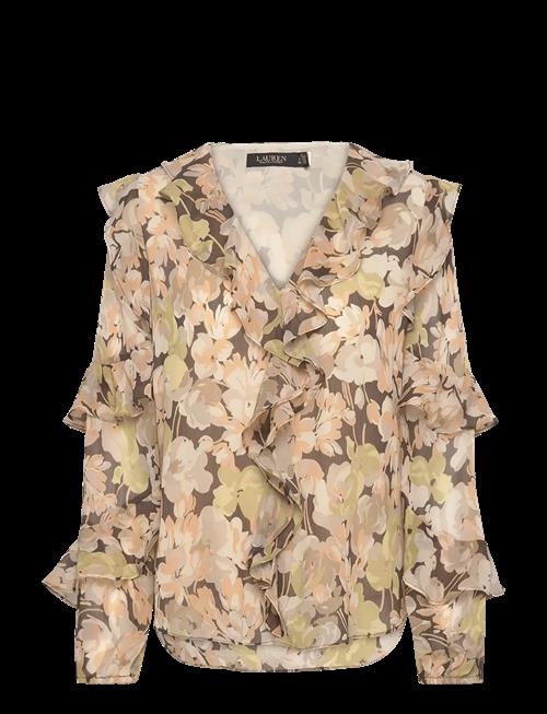 Lauren Ralph Lauren | Floral Ruffle-Trim Georgette Blouse | S