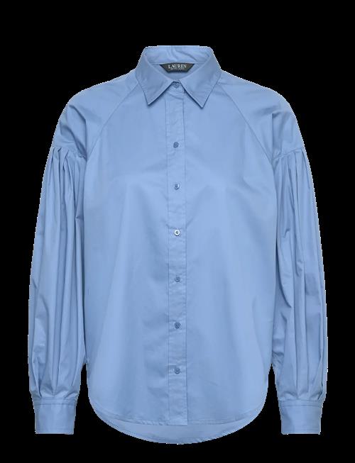 Lauren Ralph Lauren | Cotton Poplin Blouson-Sleeve Shirt | S