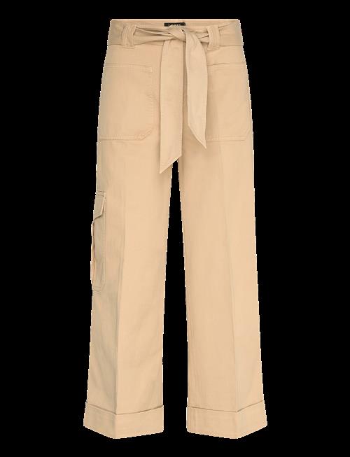 Lauren Ralph Lauren | Pleated Cotton Twill Wide-Leg Cargo Pant | 34