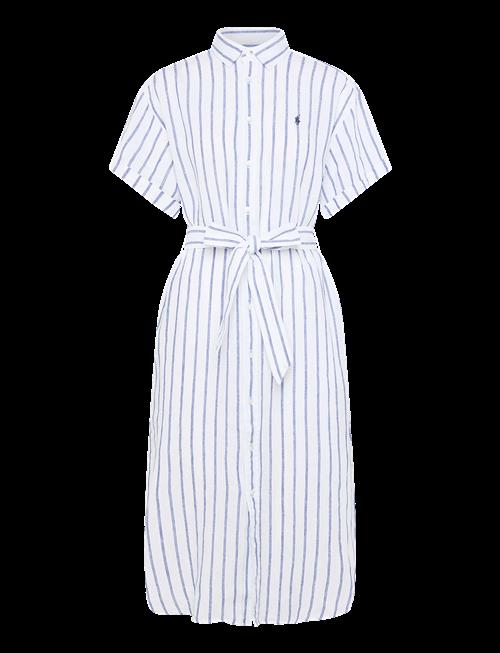 Polo Ralph Lauren | Striped Linen Short-Sleeve Shirtdress | 32