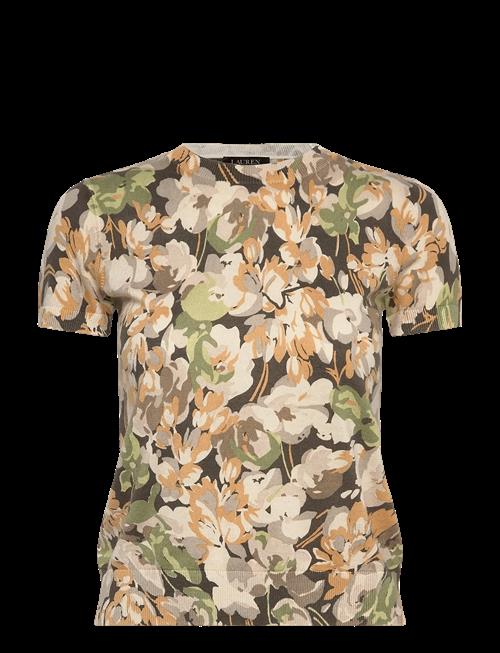 Lauren Ralph Lauren | Floral Cotton-Blend Short-Sleeve Sweater | XS