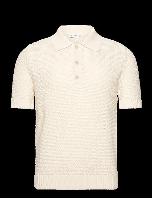 Mango | Openwork Cotton Knitte Polo Shirt | XL