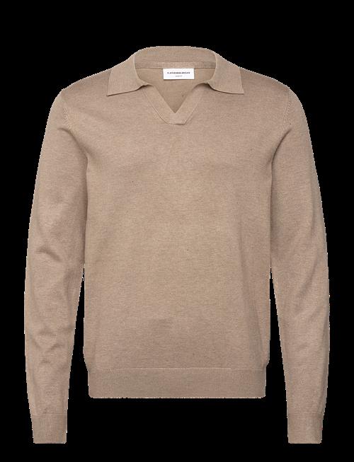 Lindbergh | Ecovero L/S V-Neck Polo | M