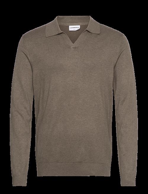 Lindbergh | Ecovero L/S V-Neck Polo | L
