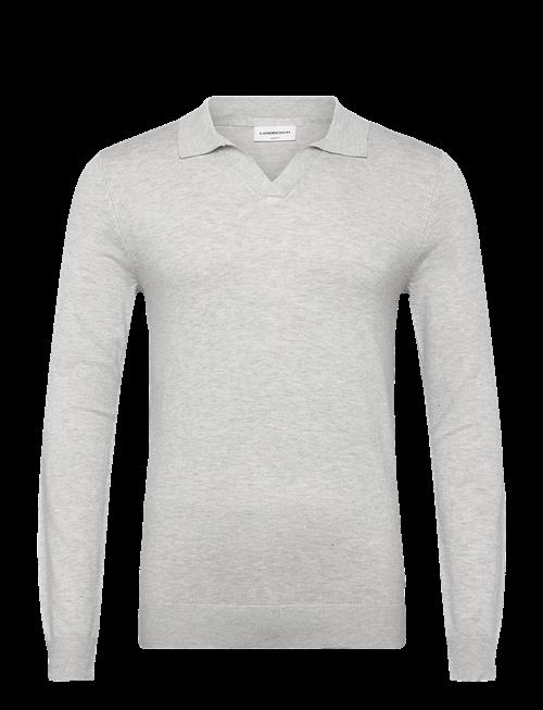 Lindbergh | Ecovero L/S V-Neck Polo | XXL