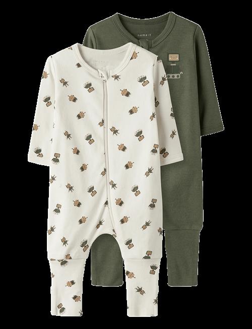 name it | Nbmnightsuit 2P Zip Ff Robot Noos | 104