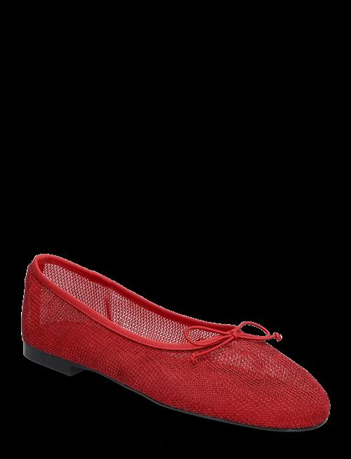 Mango | Mesh Ballerina Flats With Bow | 36