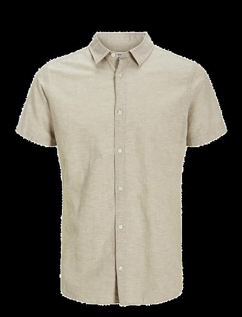 Jack & Jones | Jjbreeze Linen Blend Shirt Ss Sn Jnr | 176