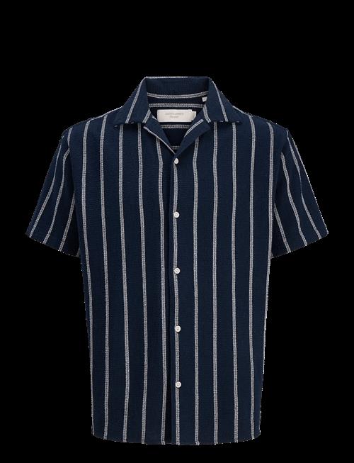 Jack & Jones | Jjecoba Stripe Resort Shirt Ss Sn Jnr | 176