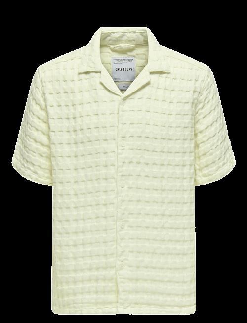 ONLY & SONS | Onsbraddock Reg Ss Resort Waffle Shirt | XS
