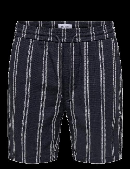 ONLY & SONS | Onstrev Life Reg Struc Stripe Shorts | XS