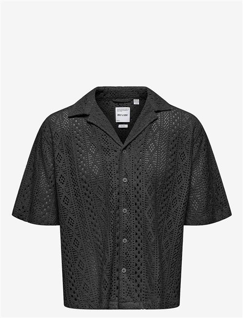 ONLY & SONS | Onsnovak Rlx Resort Ss Lace Shirt | XL