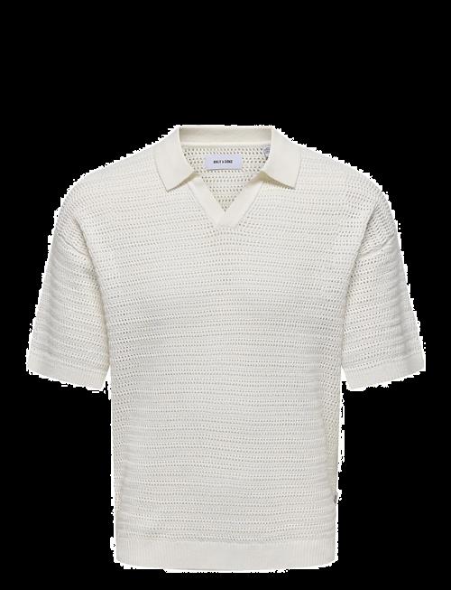 ONLY & SONS | Onsthiago Ds 7 Ss Resort Crochet Polo | XL