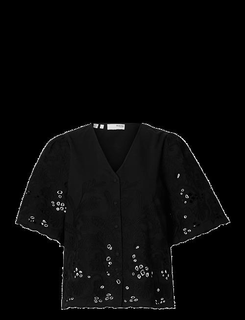 Selected | Slfdahlia Ss Broderi Shirt Noos | 34
