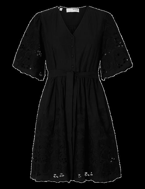 Selected | Slfdahlia Ss Short Broderi Dress Noos | 34