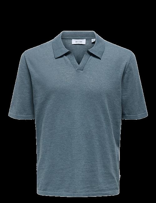 ONLY & SONS | Onsgeorge Reg 12 Linen Ss Polo Knit | XS