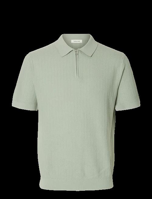 Selected | Slmcran Ss Knit Structure Zip Polo Noos | S