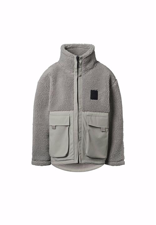 Molo Utha Fleece Jacket Grey Melange Grey Melange 110 cm  Grå  110 cm  Drenge