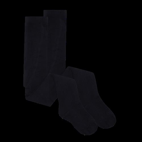 EnFant Stockings 2-pack Parisian Night Parisian Night-104/110 cm  Marineblå  104/110 cm