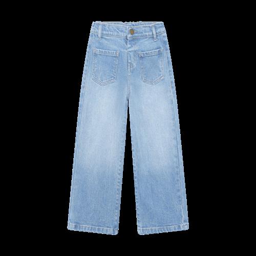 EnFant Jeans Wide Denim Light Blue Denim Light Blue Denim-98 cm  Blå  98 cm