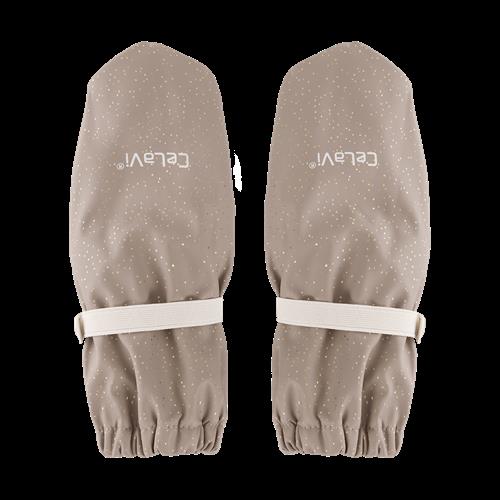 Celavi Padded PU-mittens w.fleece Fungi Fungi-4-6 Y  Brun  4-6 år