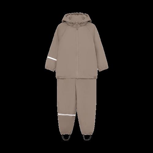 Celavi Rainwear Set w. fleece Fungi Fungi-120 cm  Brun  120 cm