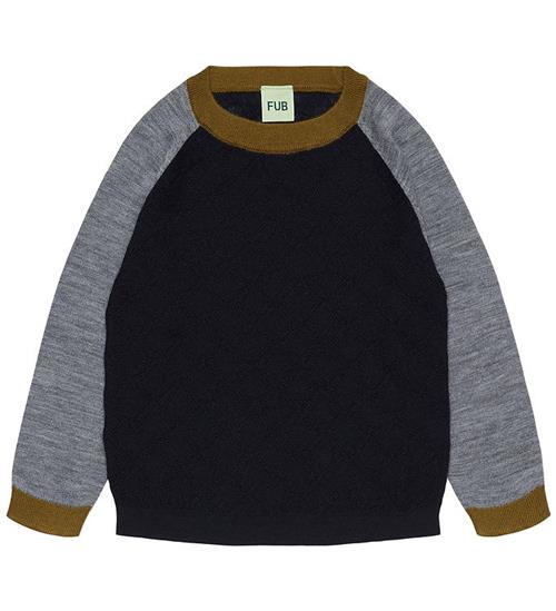 FUB Bluse - Uld - Dark Navy