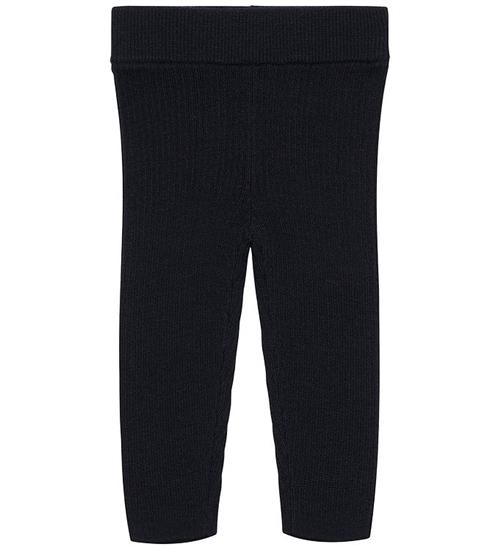 FUB Leggings - Rib - Strik - Uld - Dark Navy