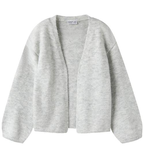 Name it Cardigan - Strik - NkfOlina - Light Grey Melange