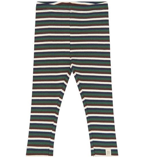 Petit Piao Leggings - PPSong - Trekking Green Multistriped