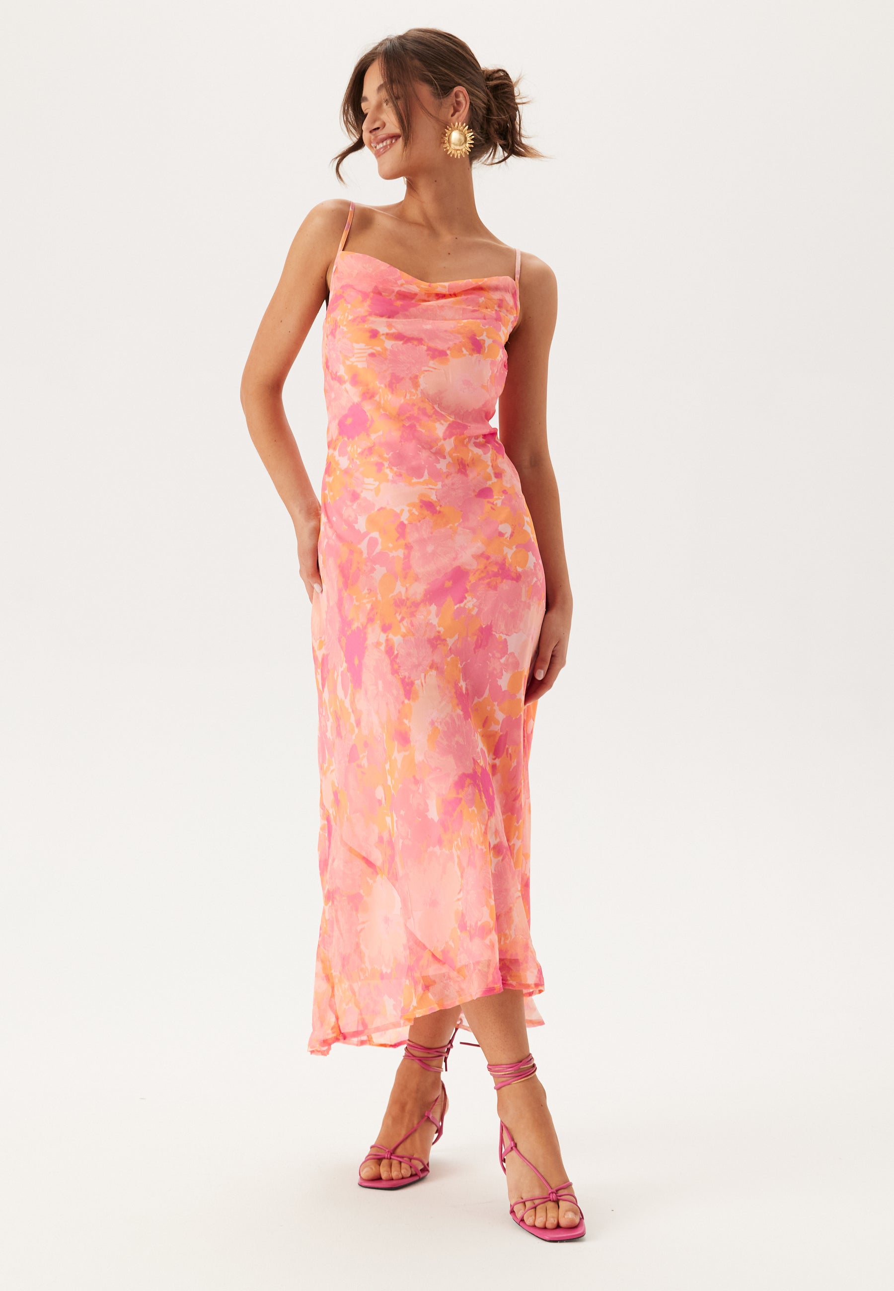 VERO MODA Vmsmilla Sl 7/8 WATERFALL DRES