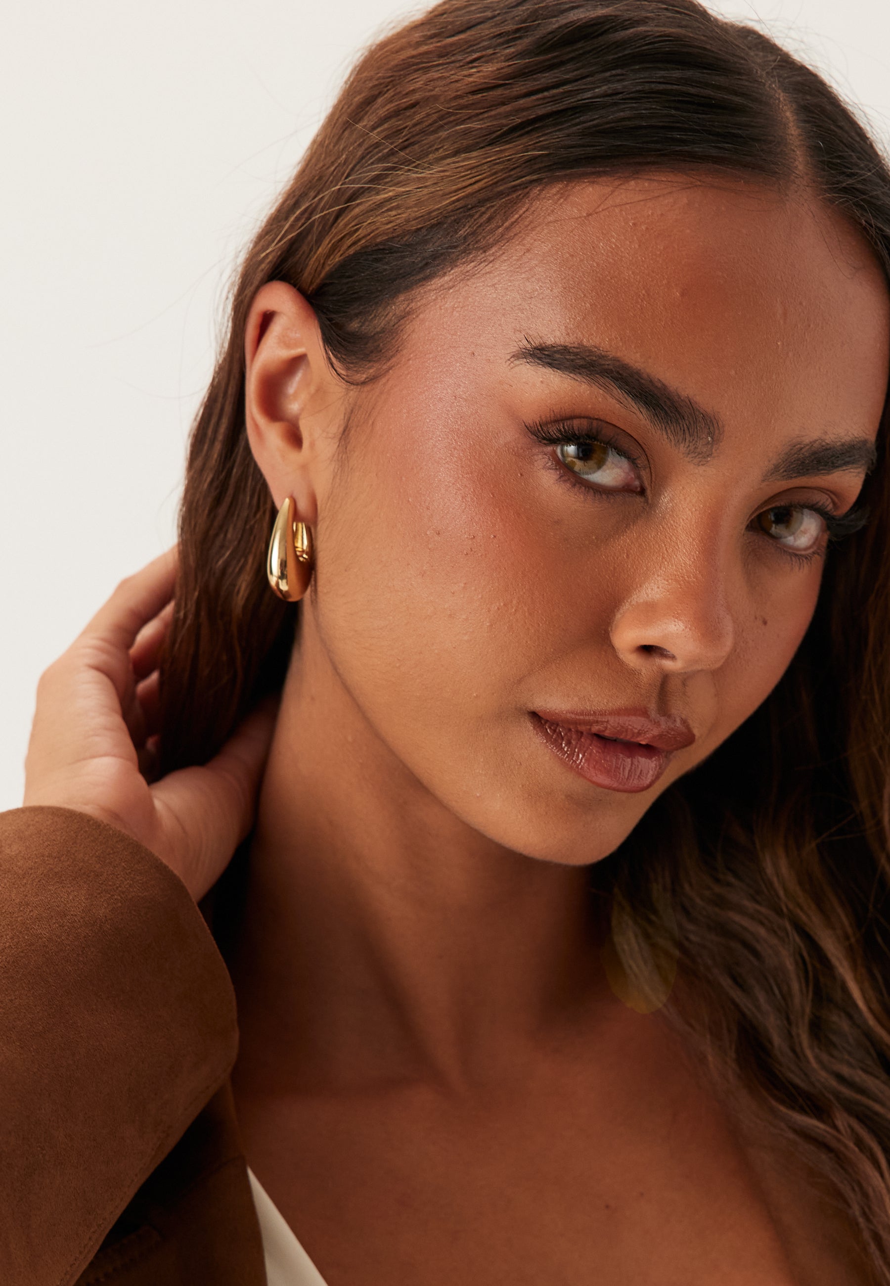 Pilgrim Autumn Chunky Retro Hoop Earri