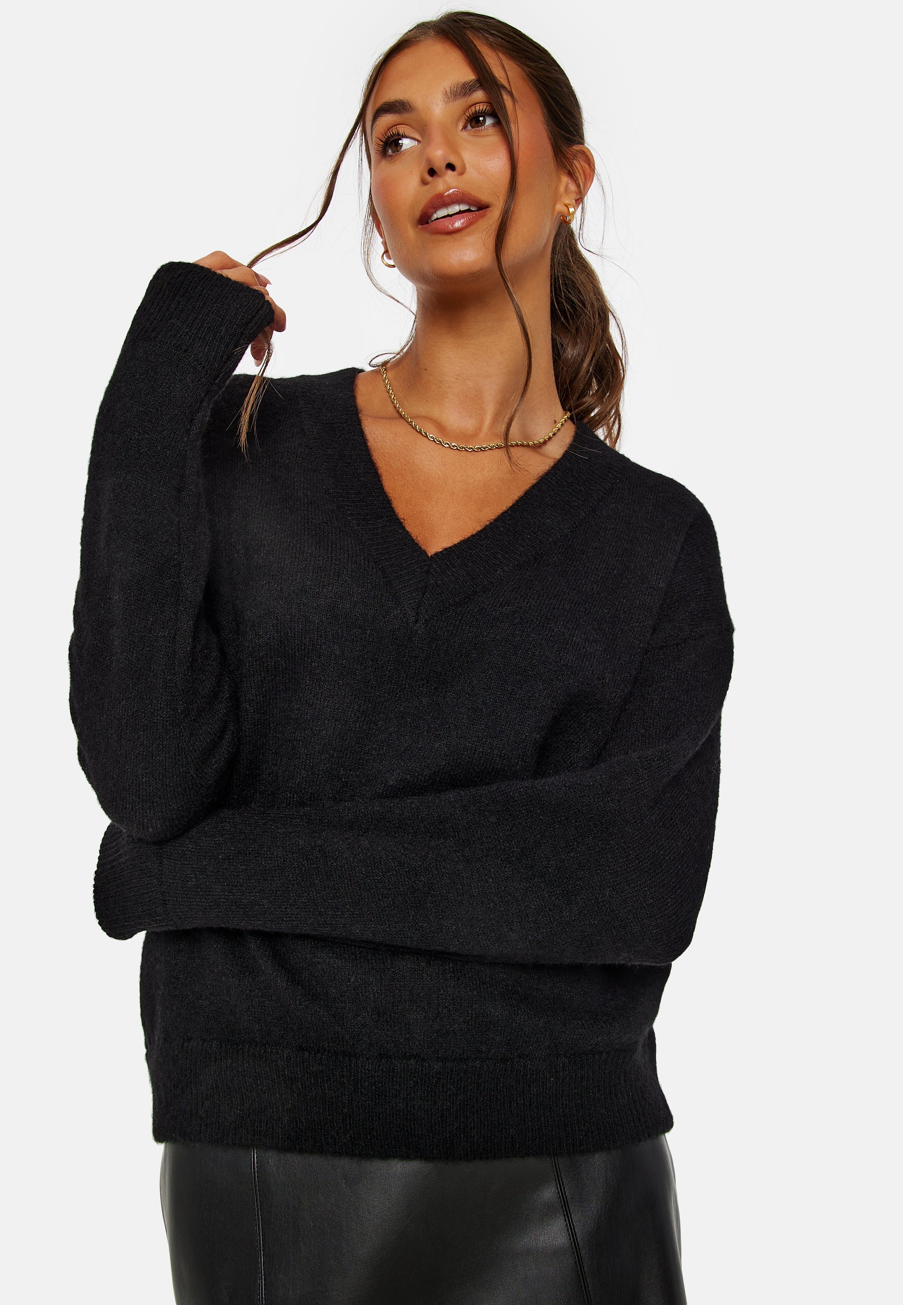 SELECTED Maline LS Knit V-Neck